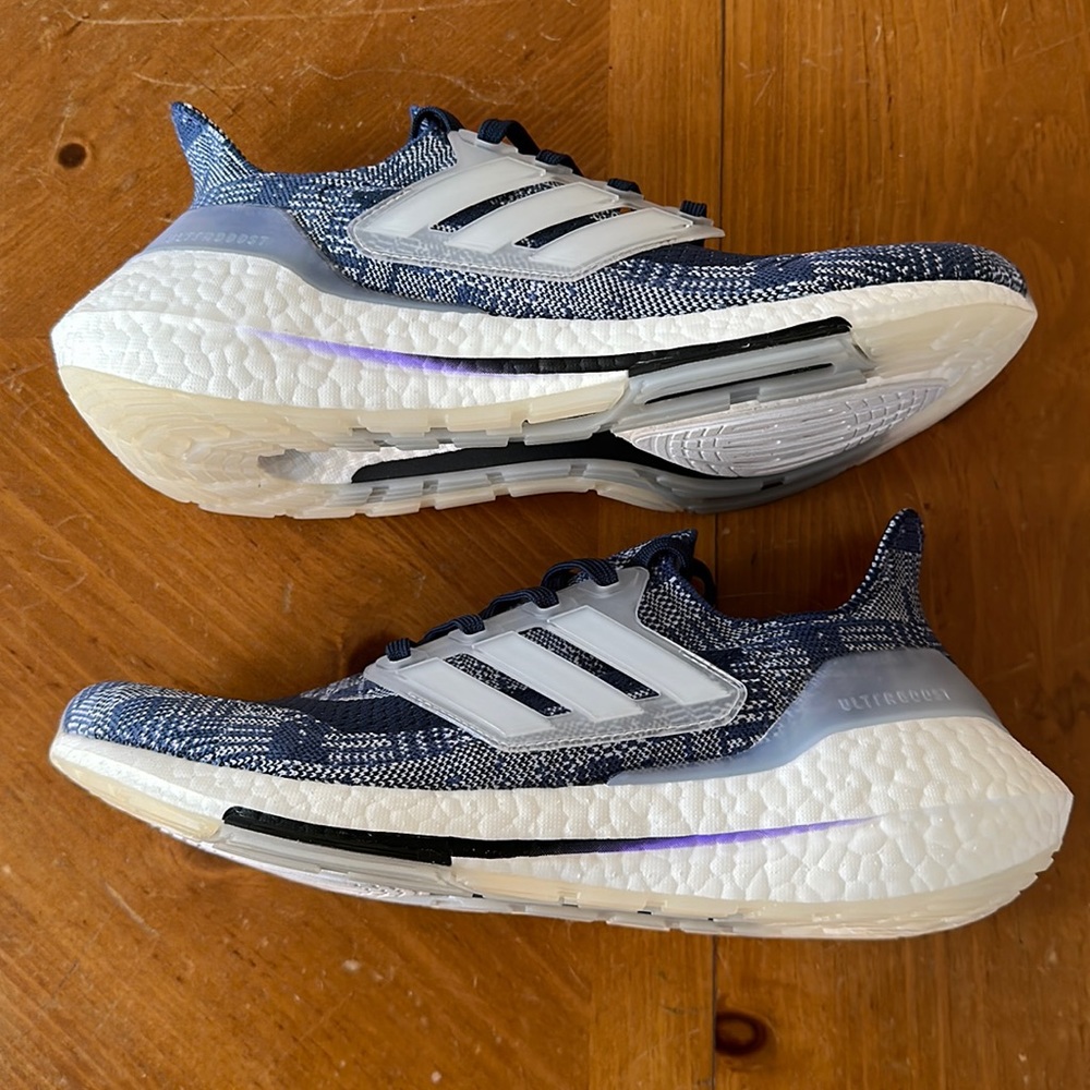Men’s Adidas Sneakers UltraBoost 21 Prime ‘Sashiko’ Denim Blue FX7729 Size 8 NEW